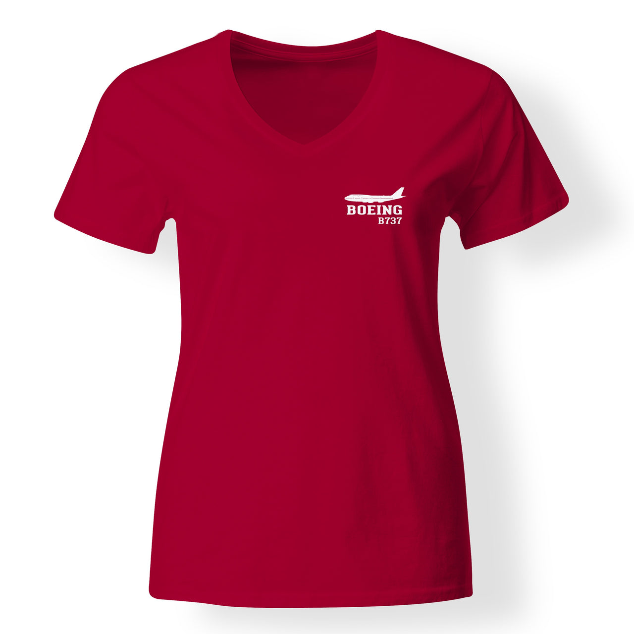 Boeing 737 Printed Designed V-Neck T-Shirts - view 7