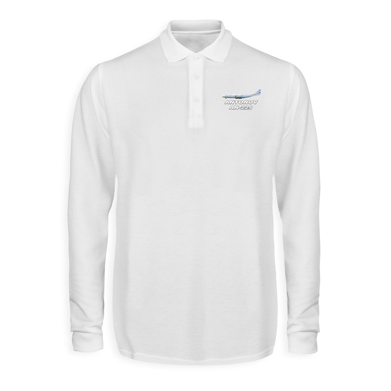 The Antonov AN-225 Designed Long Sleeve Polo T-Shirts