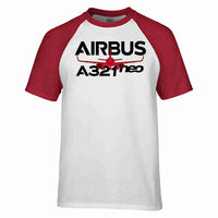 Thumbnail for Amazing Airbus A321neo Designed Raglan T-Shirts