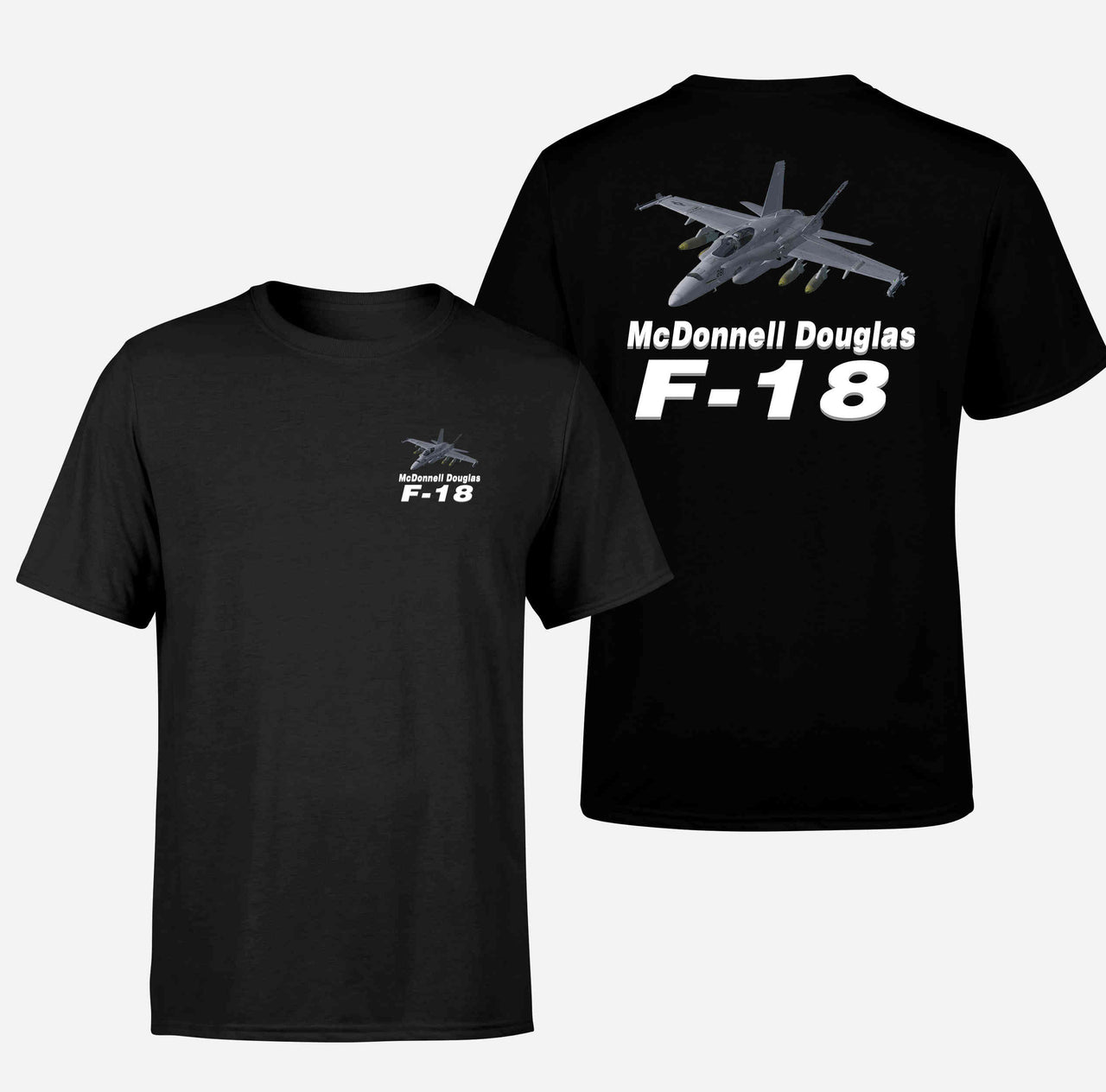 The McDonnell Douglas F18 Designed Double-Side T-Shirts
