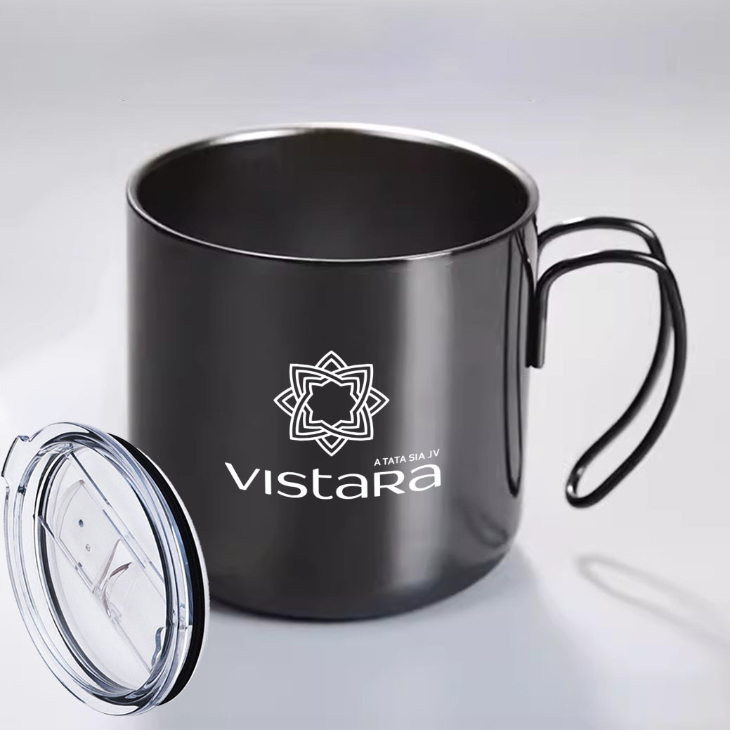 Vistara Airlines Designed Stainless Steel Portable Mugs