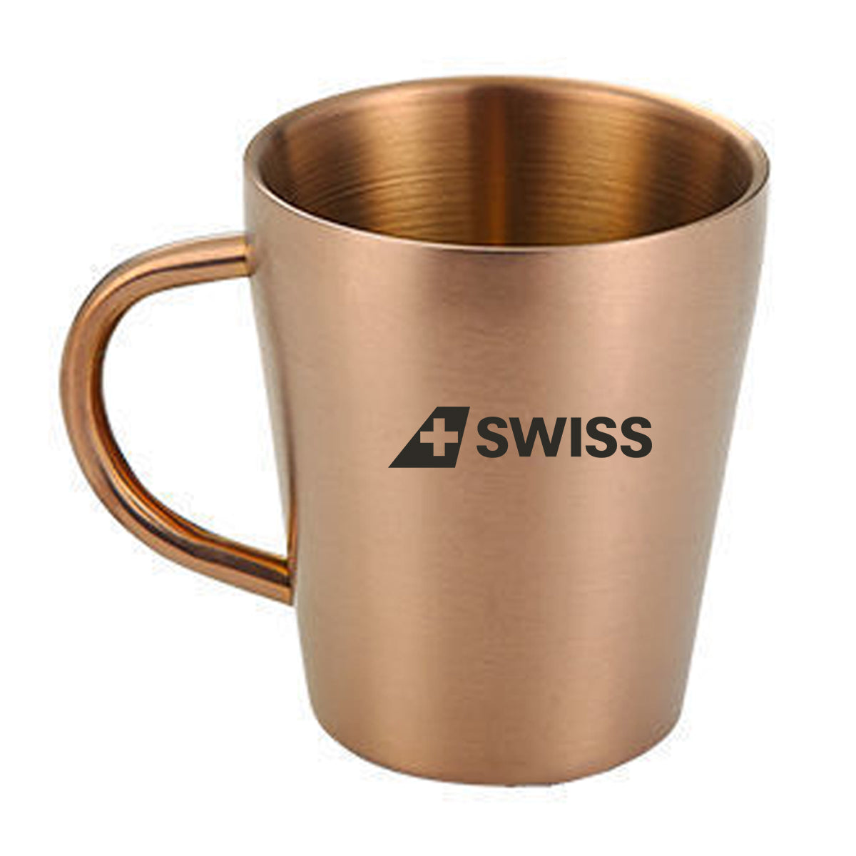 Swiss International Airlines Designed Stainless Steel Coffee Mugs