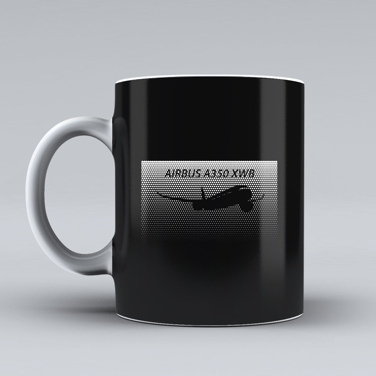 Airbus A350XWB & Dots Designed Ceramic White Mugs