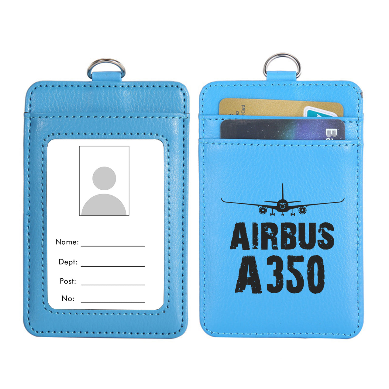 Airbus A350 & Plane Designed ID Card Holder