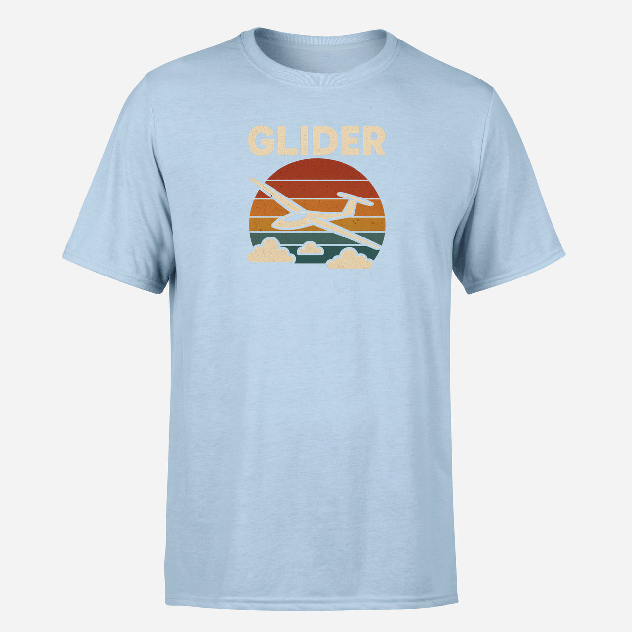 Retro I Love Gliding Design Super Quality T-Shirts