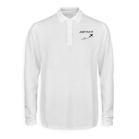 Thumbnail for Just Fly It Designed Long Sleeve Polo T-Shirts