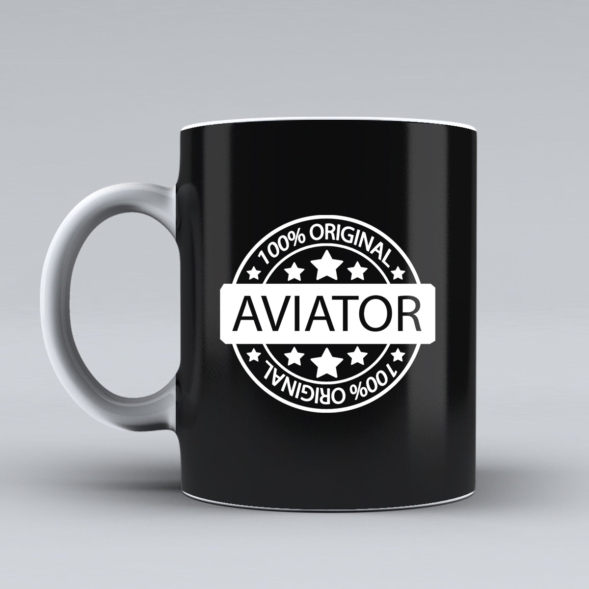 100 Original Aviator Designed Ceramic White Mugs