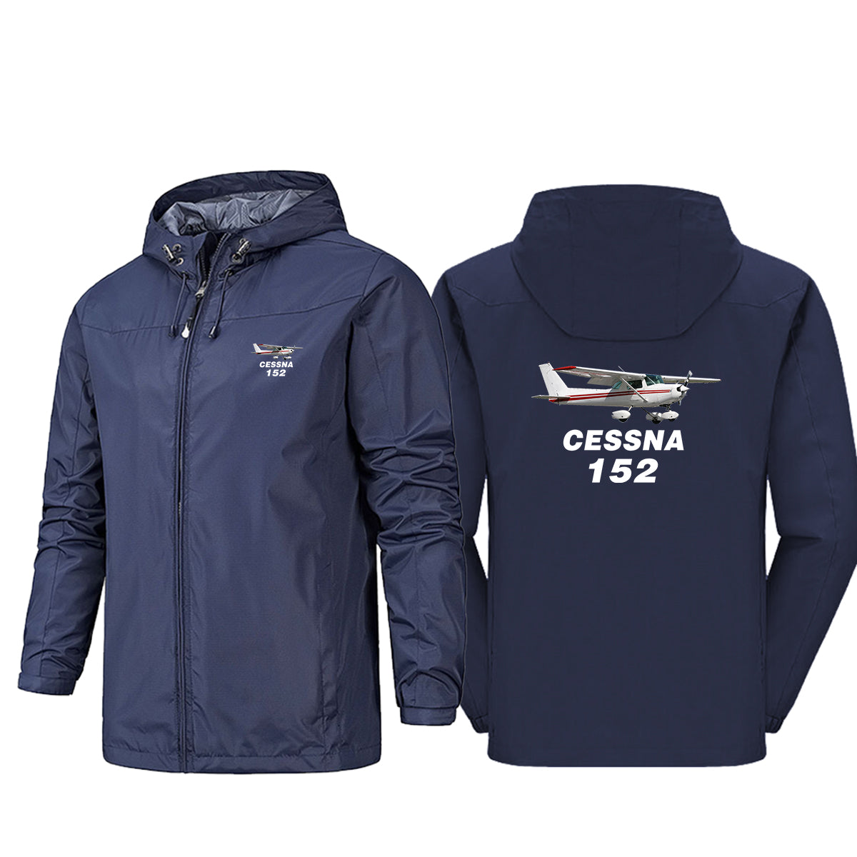 The Cessna 152 Designed Rain Jackets & Windbreakers