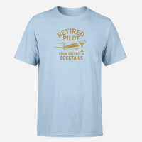 Thumbnail for Retired Pilot & Coctails Design Super Quality T-Shirts