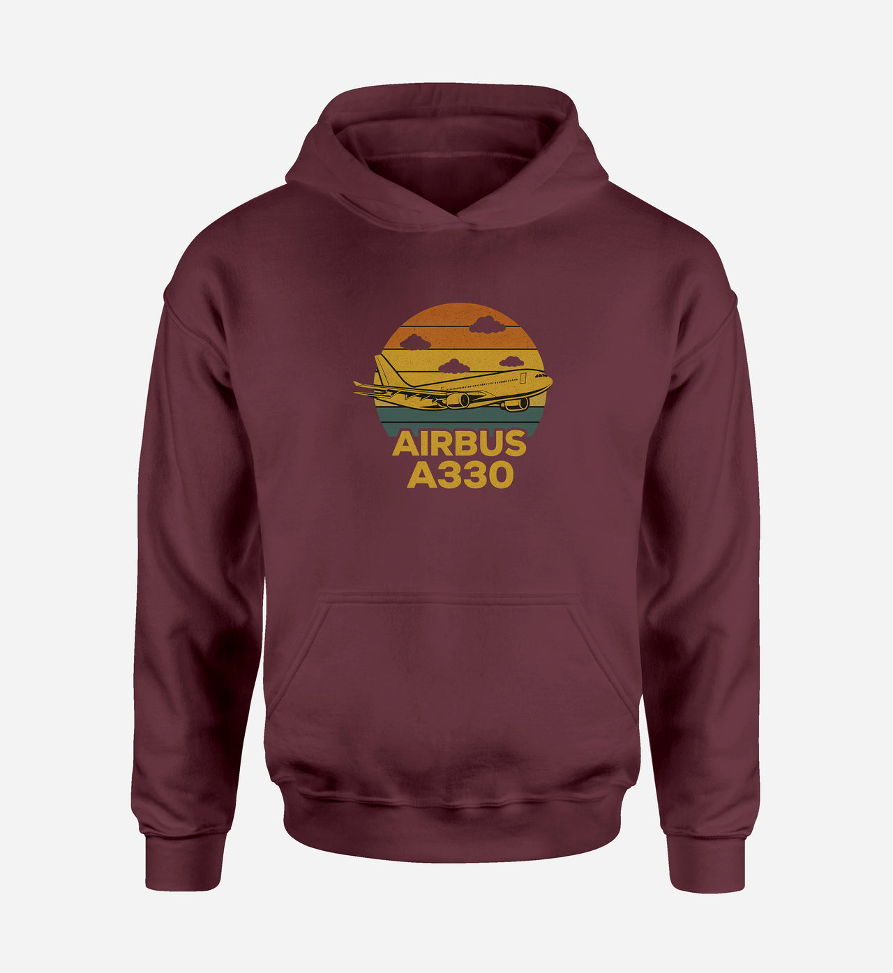 Retro Airbus A330 Designed Hoodies