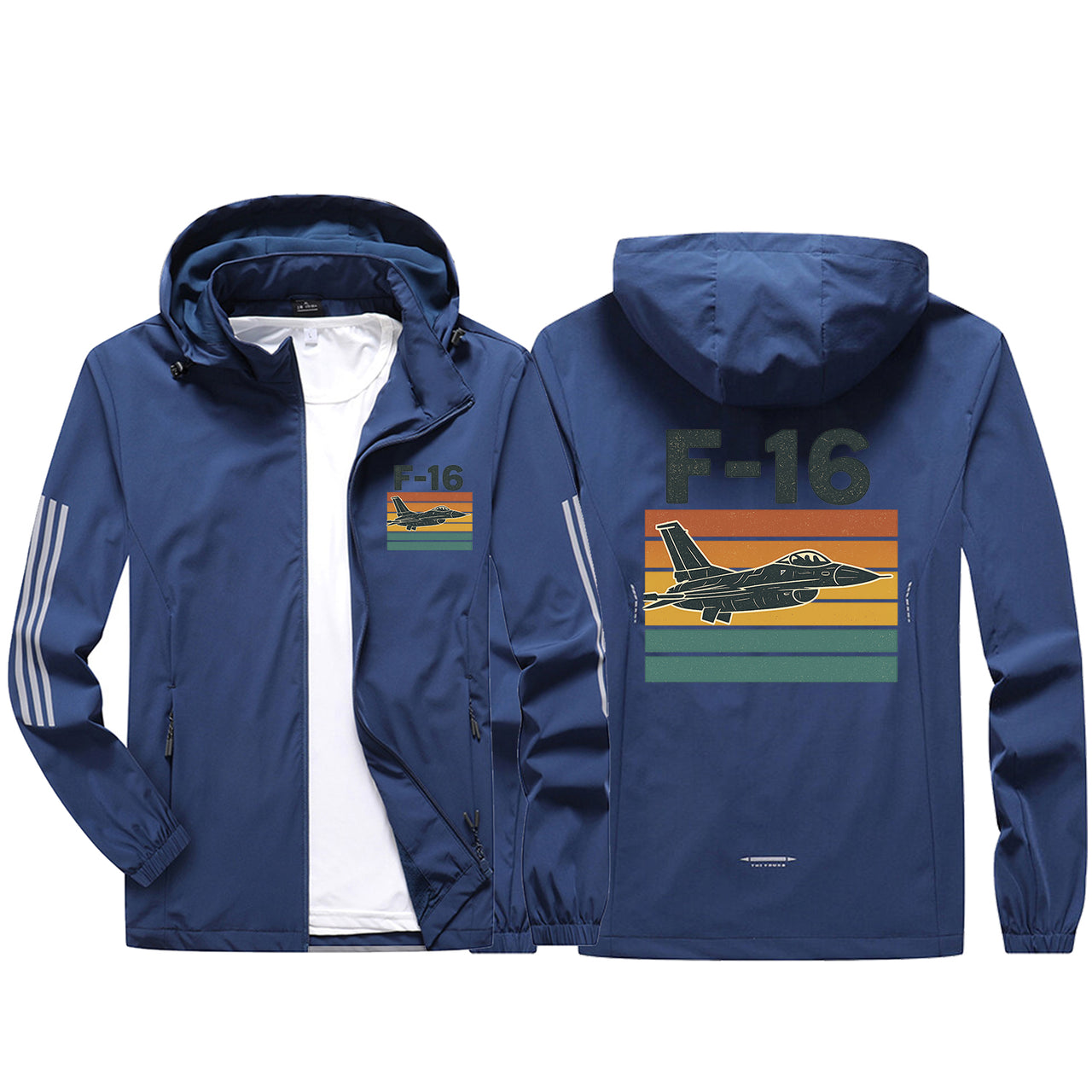 Retro Fighter Jet F16 Design Sport & Running Jackets