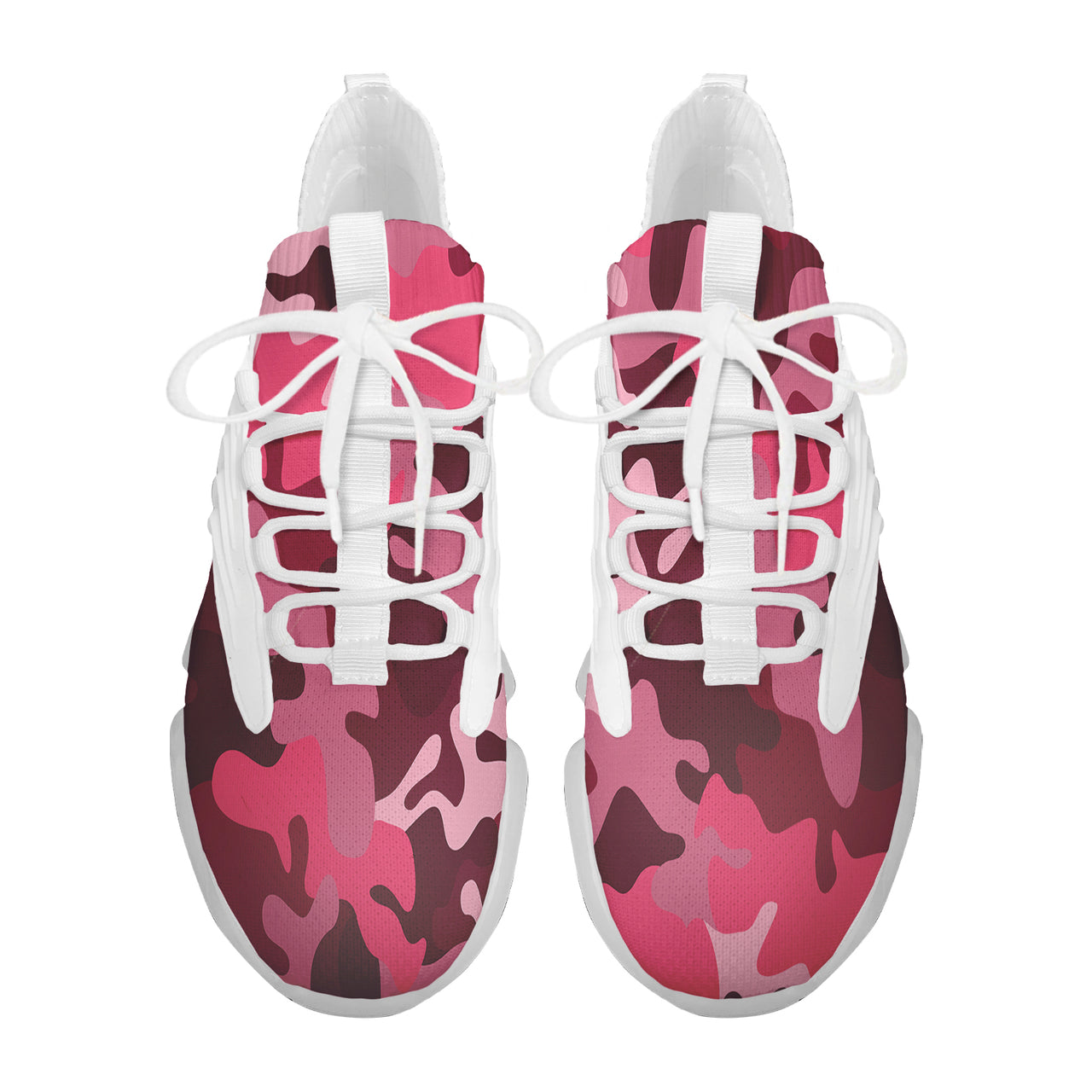 Military Camouflage Red Designed Fashion Running Shoes
