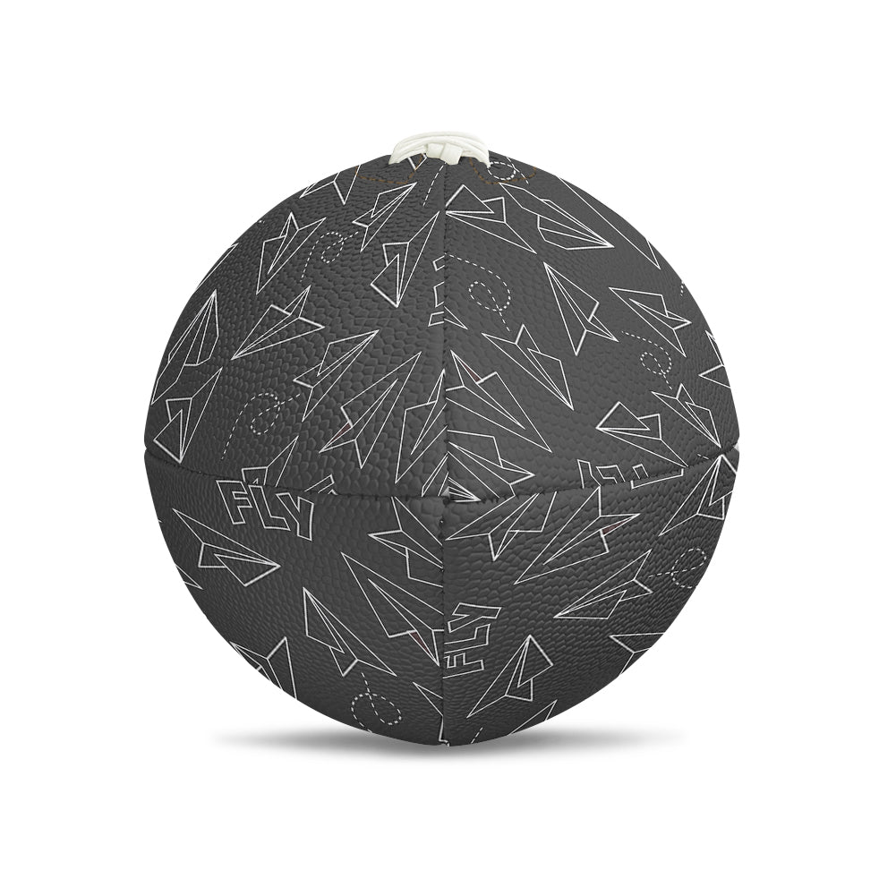 Paper Airplane & Fly (Gray) Designed Rugby