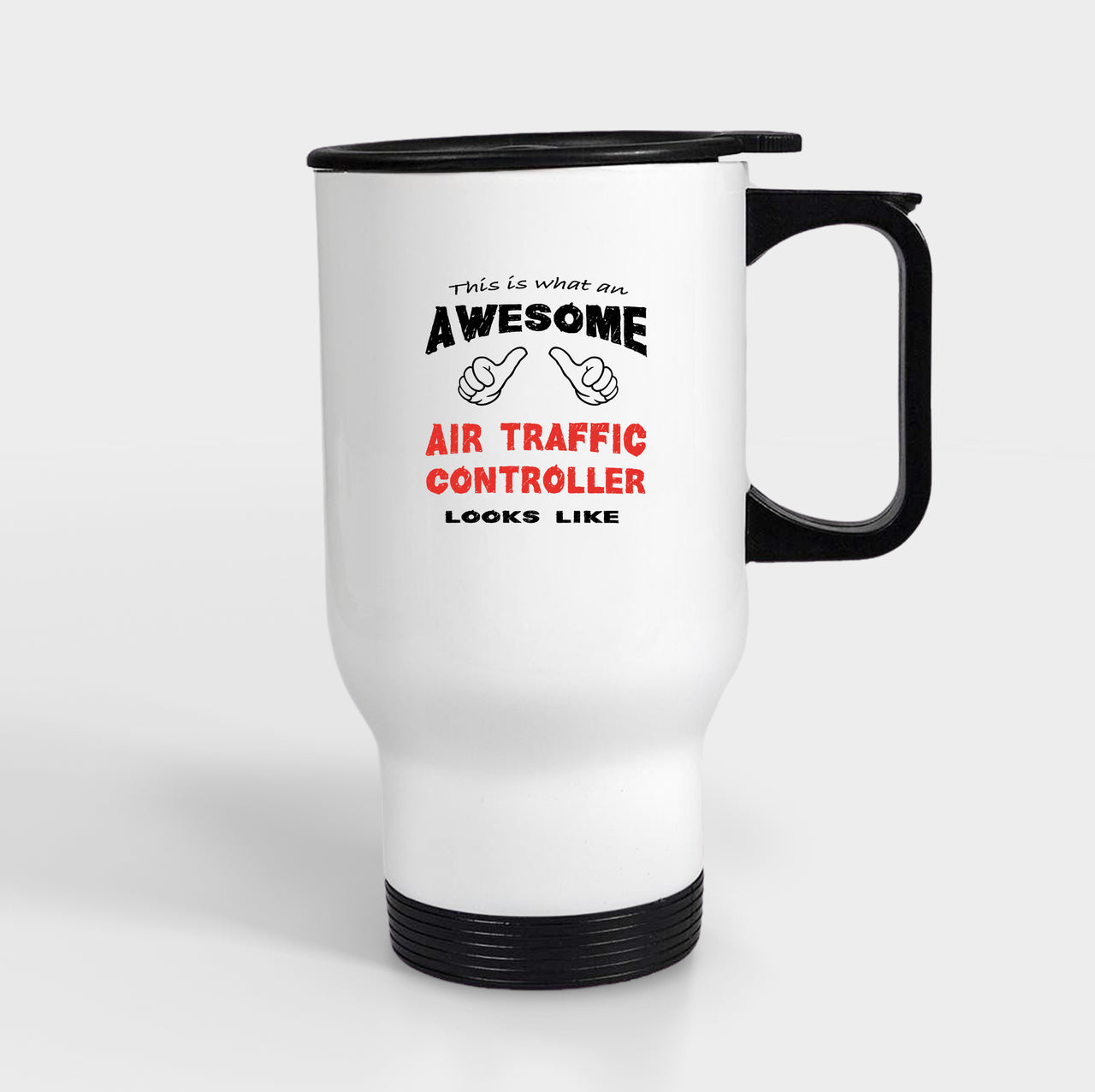 Air Traffic Controller Designed Travel Mugs (With Holder)