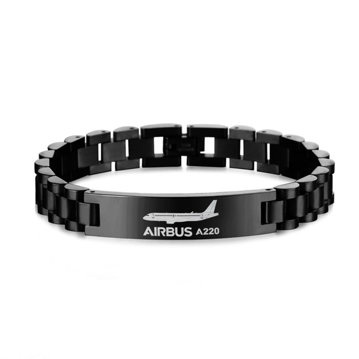 The Airbus A220 Designed Stainless Steel Chain Bracelets