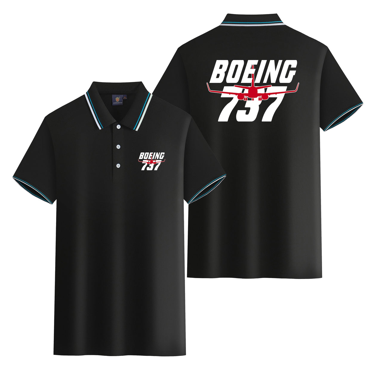 Amazing Boeing 737 Designed Stylish Polo T-Shirts (Double-Side)