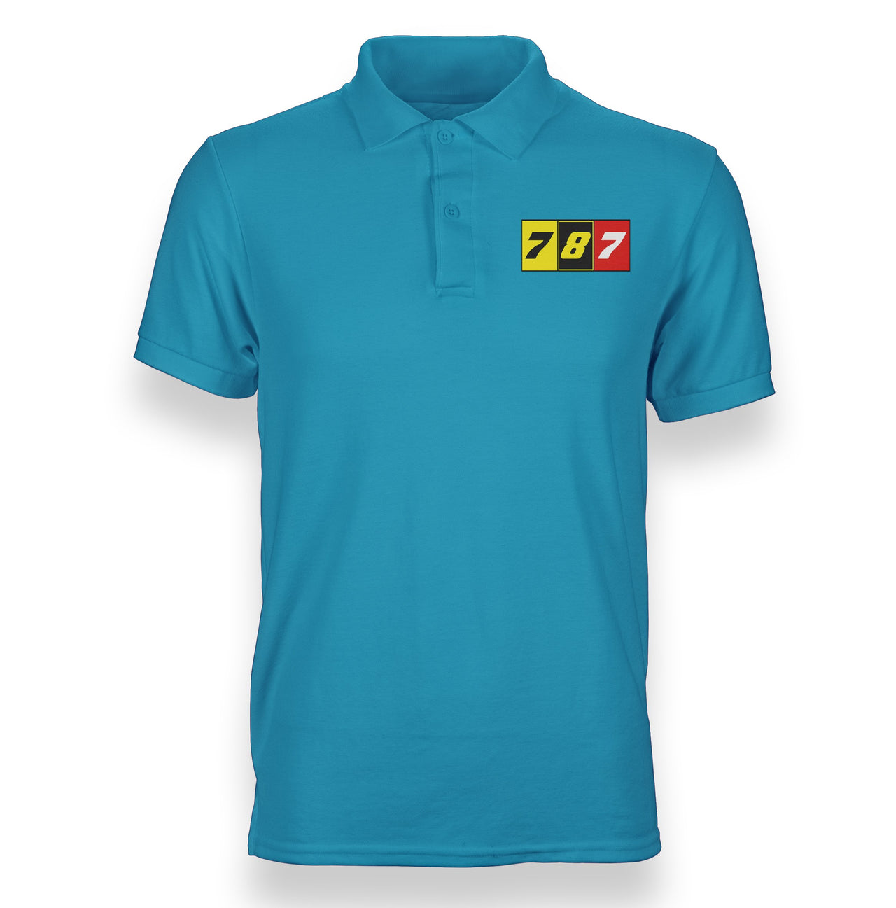 Flat Colourful 787 Designed "WOMEN" Polo T-Shirts