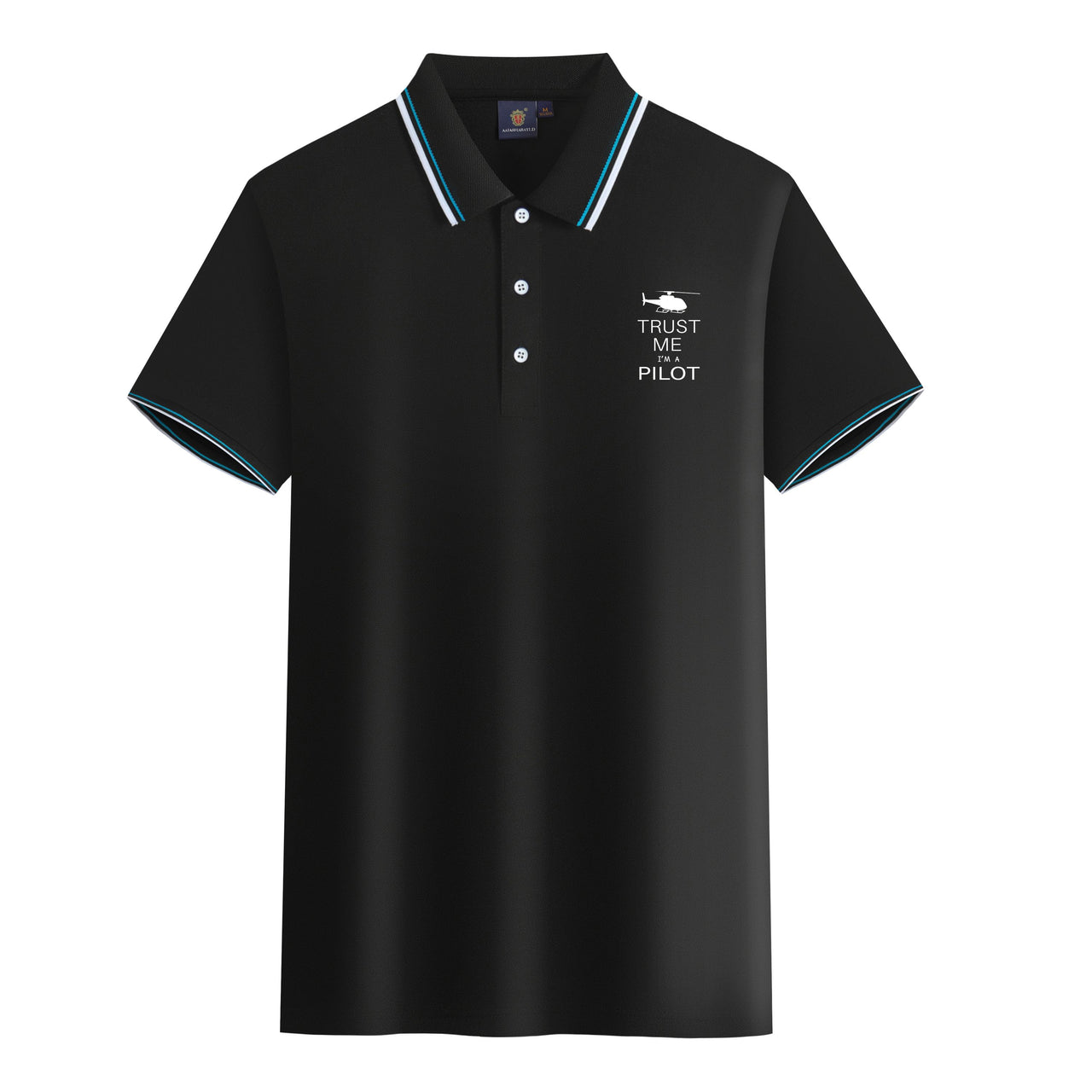 Trust Me I'm a Pilot (Helicopter) Designed Stylish Polo T-Shirts