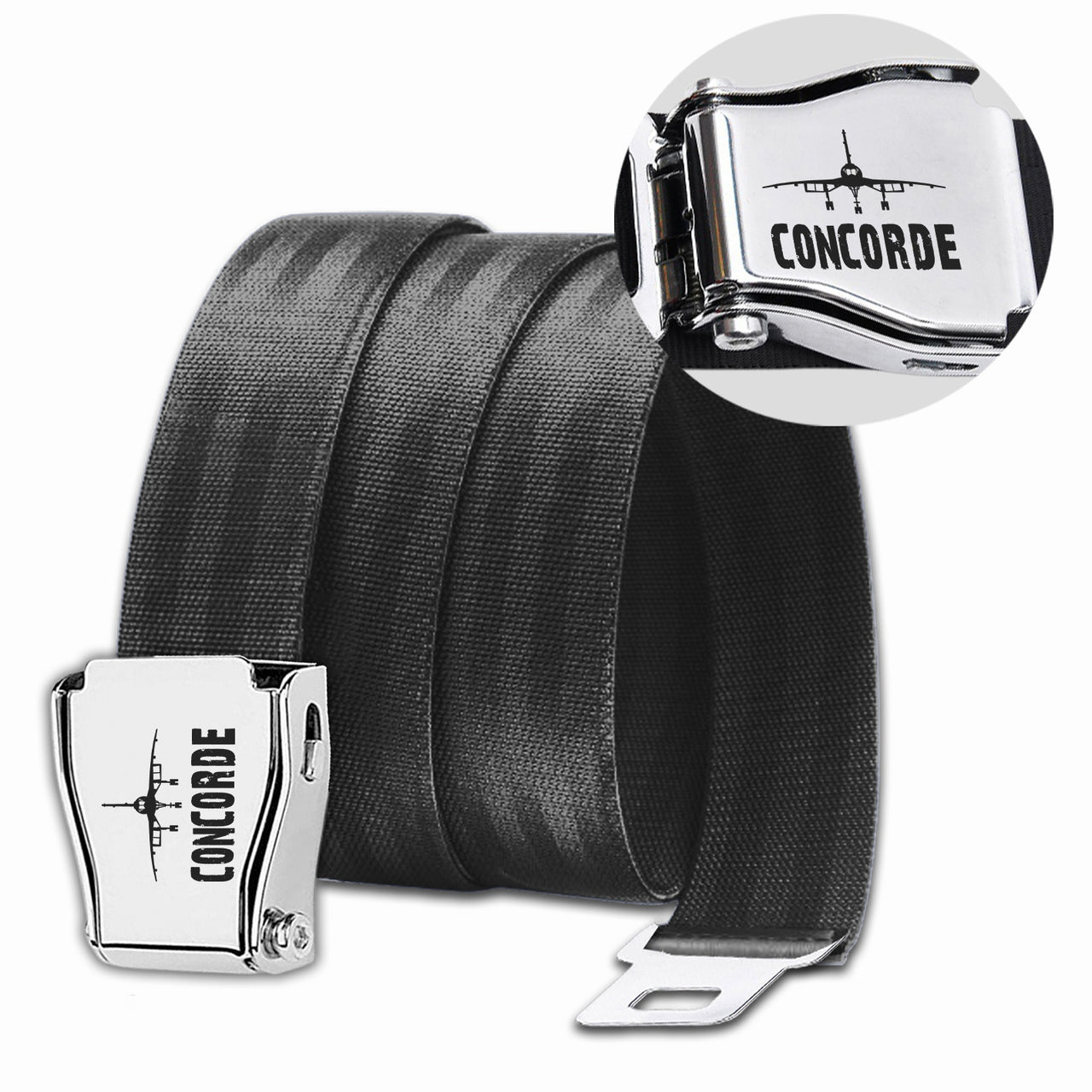 Concorde & Plane Designed Fashion Airplane Seat Belts