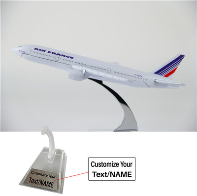 Air France Boeing 777 Airplane Model (16CM) aviation themed 16-18cm scale model aircraft, diecast metal.