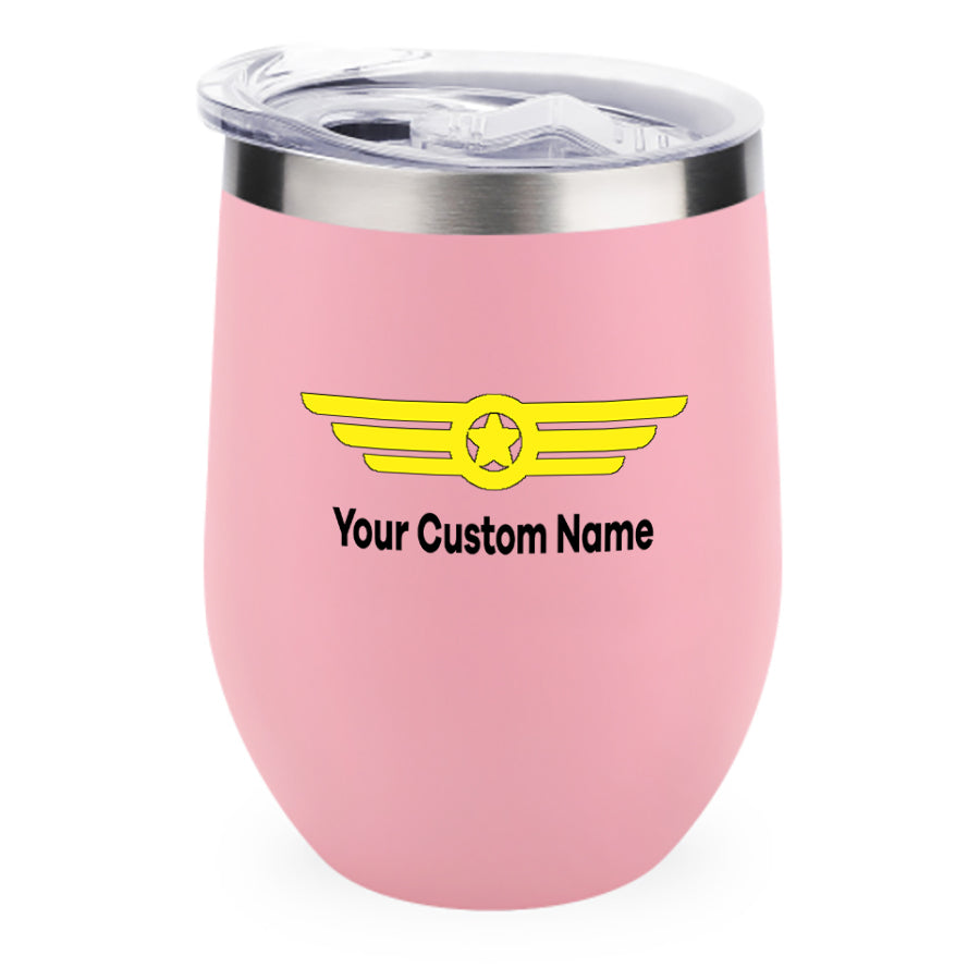 Custom Name (Badge 6) Designed 12oz Egg Cups