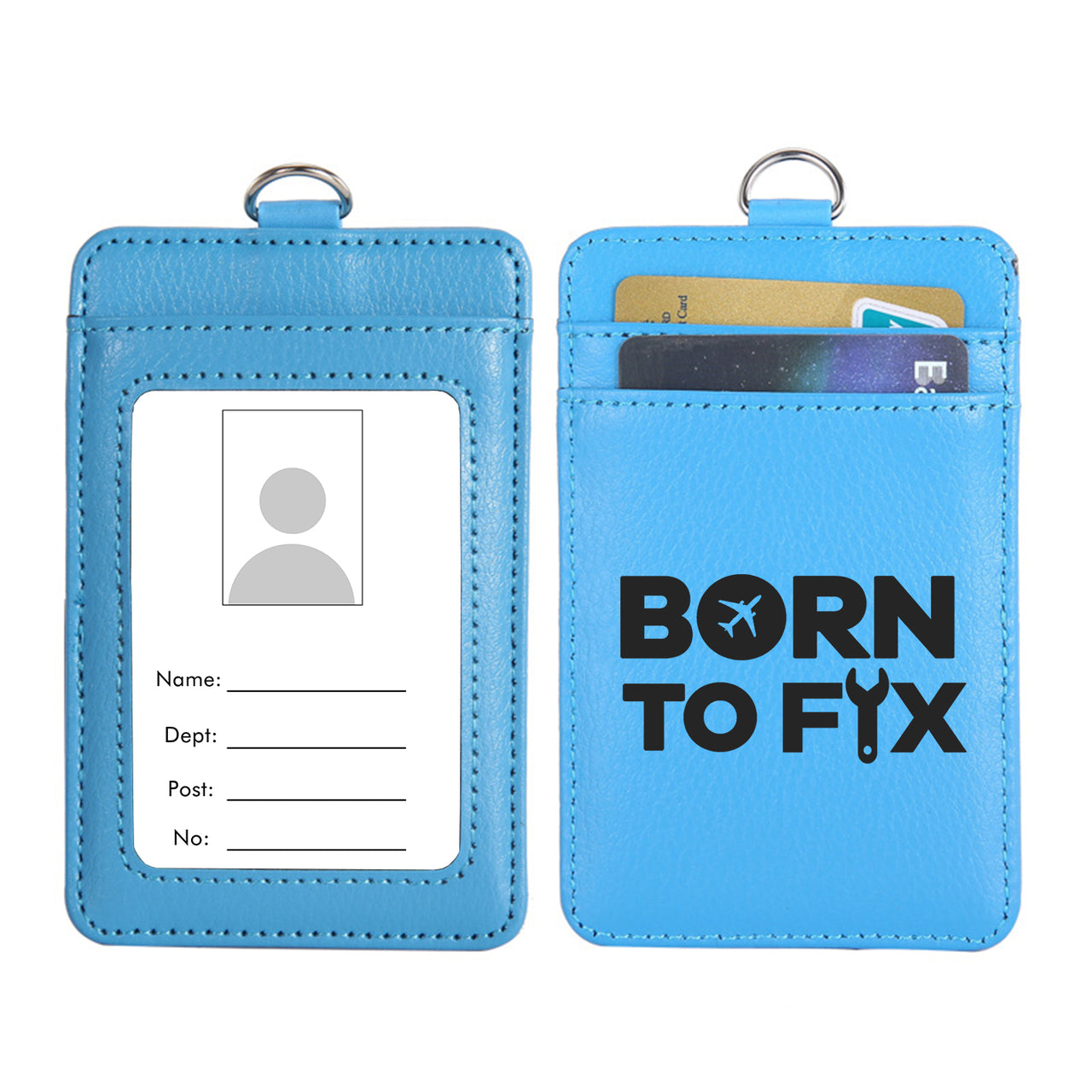 Born To Fix Airplanes Designed ID Card Holder
