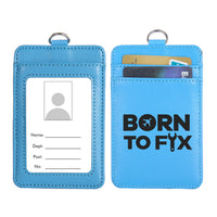 Thumbnail for Born To Fix Airplanes Designed ID Card Holder
