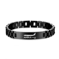 Thumbnail for The Airbus A330neo Designed Stainless Steel Chain Bracelets