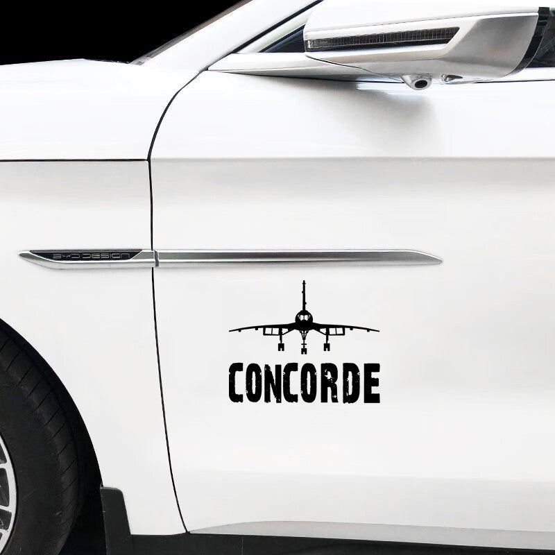 Concorde & Plane Designed Car Sticker