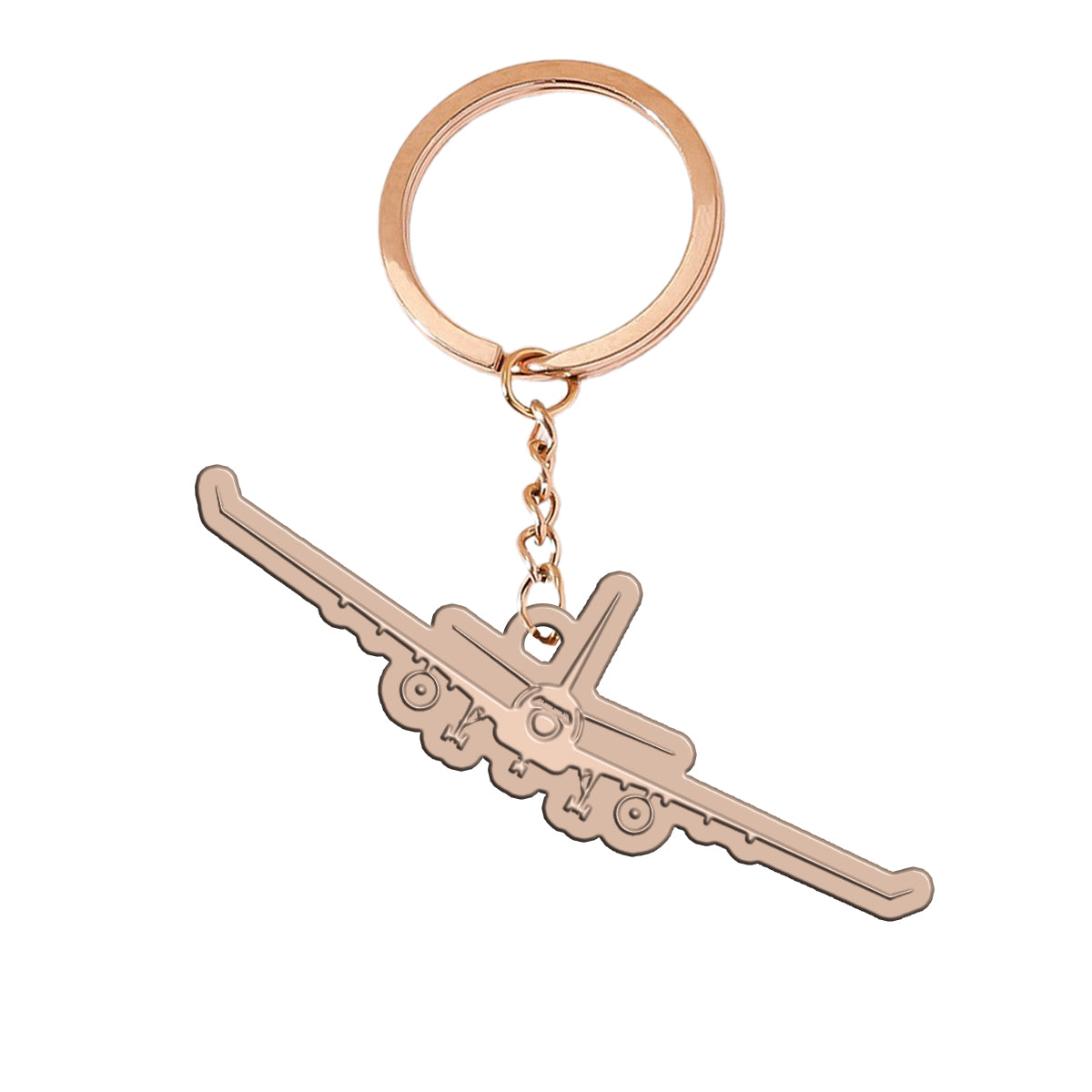 Airbus A330 Silhouette Designed Hollow Key Chains