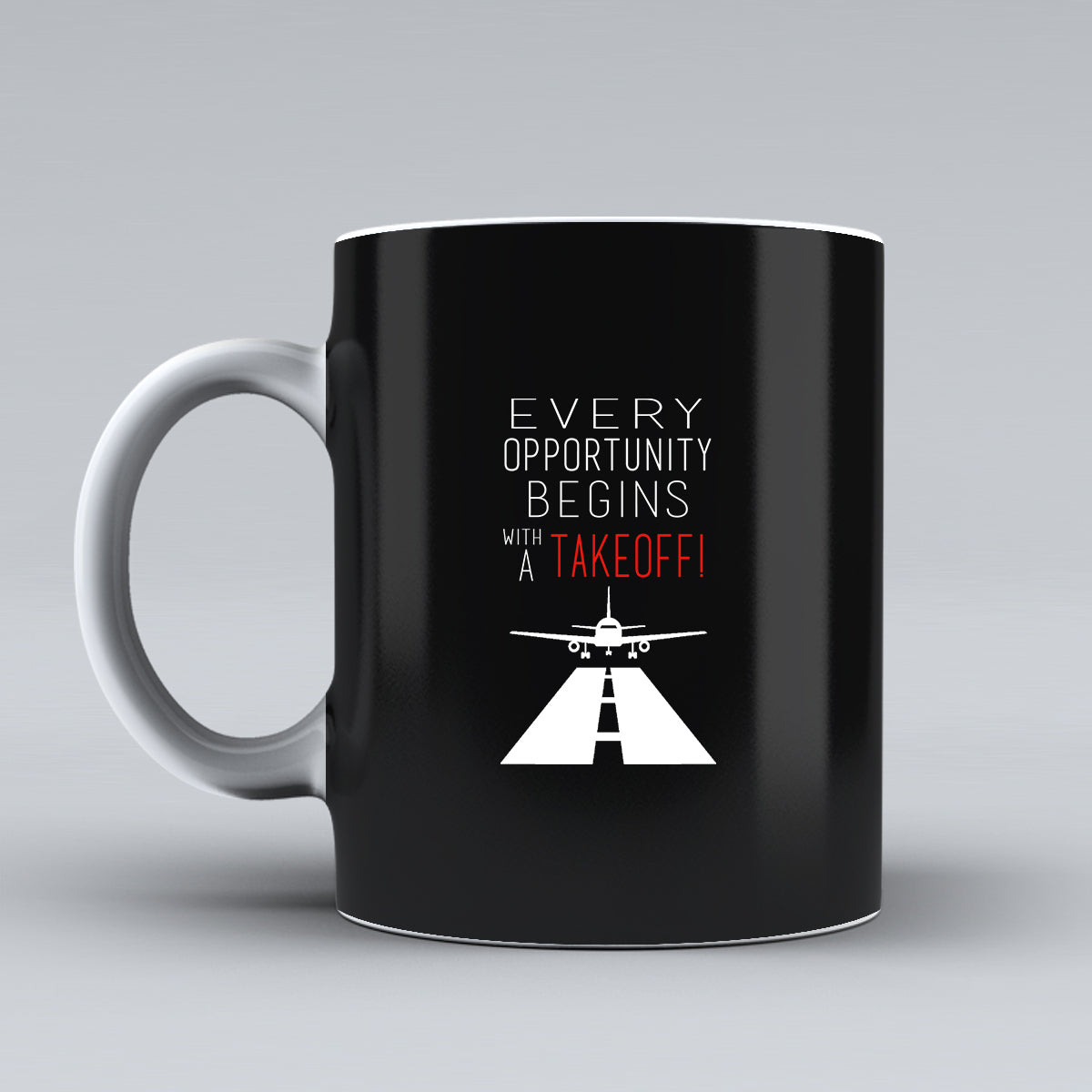 Every Opportunity Designed Ceramic White Mugs