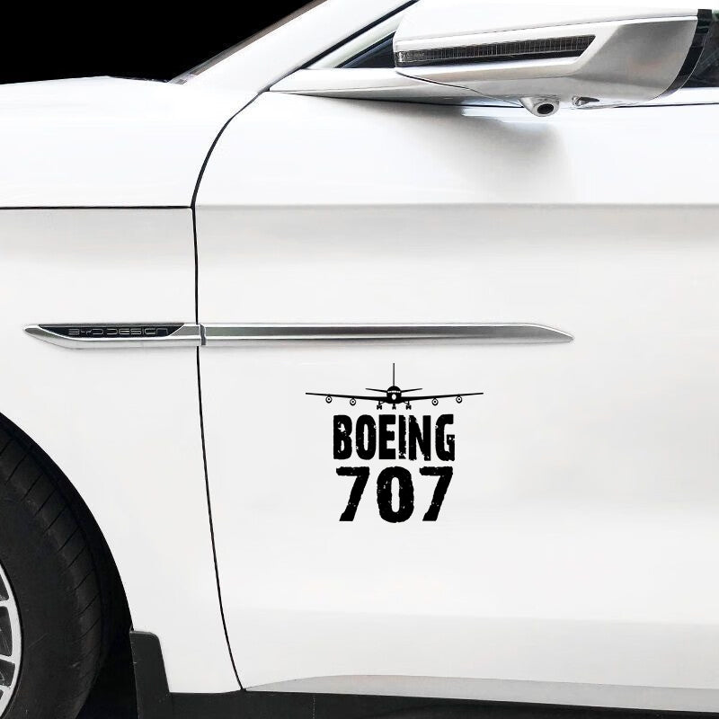 Boeing 707 & Plane Designed Car Sticker