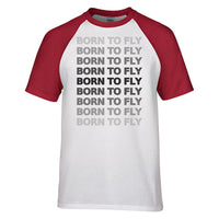 Thumbnail for Born To Fly Opacity Designed Raglan T-Shirts