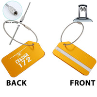Thumbnail for Cessna 172 & Plane Designed Fashion Metal Luggage Tags