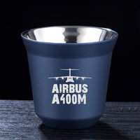 Thumbnail for Airbus A400M & Plane Designed Double Wall Stainless Steel Coffee Mugs