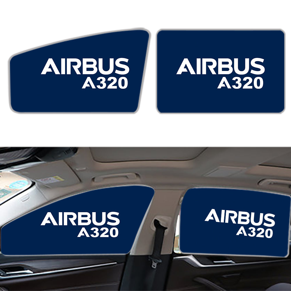 Airbus A320 & Text Designed Car Sun Shade (Side window)
