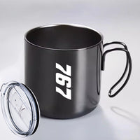 Thumbnail for Boeing 767 Text Designed Stainless Steel Portable Mugs