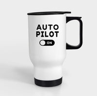Thumbnail for Auto Pilot ON Designed Travel Mugs (With Holder)