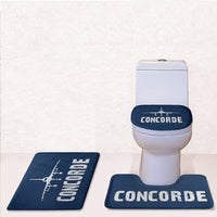 Thumbnail for Concorde & Plane Designed Toilet Seat Cover Three-piece Set