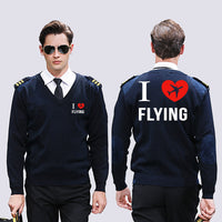 Thumbnail for I Love Flying Designed Wool Pilot Sweaters