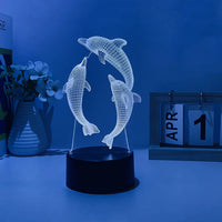 Thumbnail for 3D Three Dolphins Designed Night Lamp