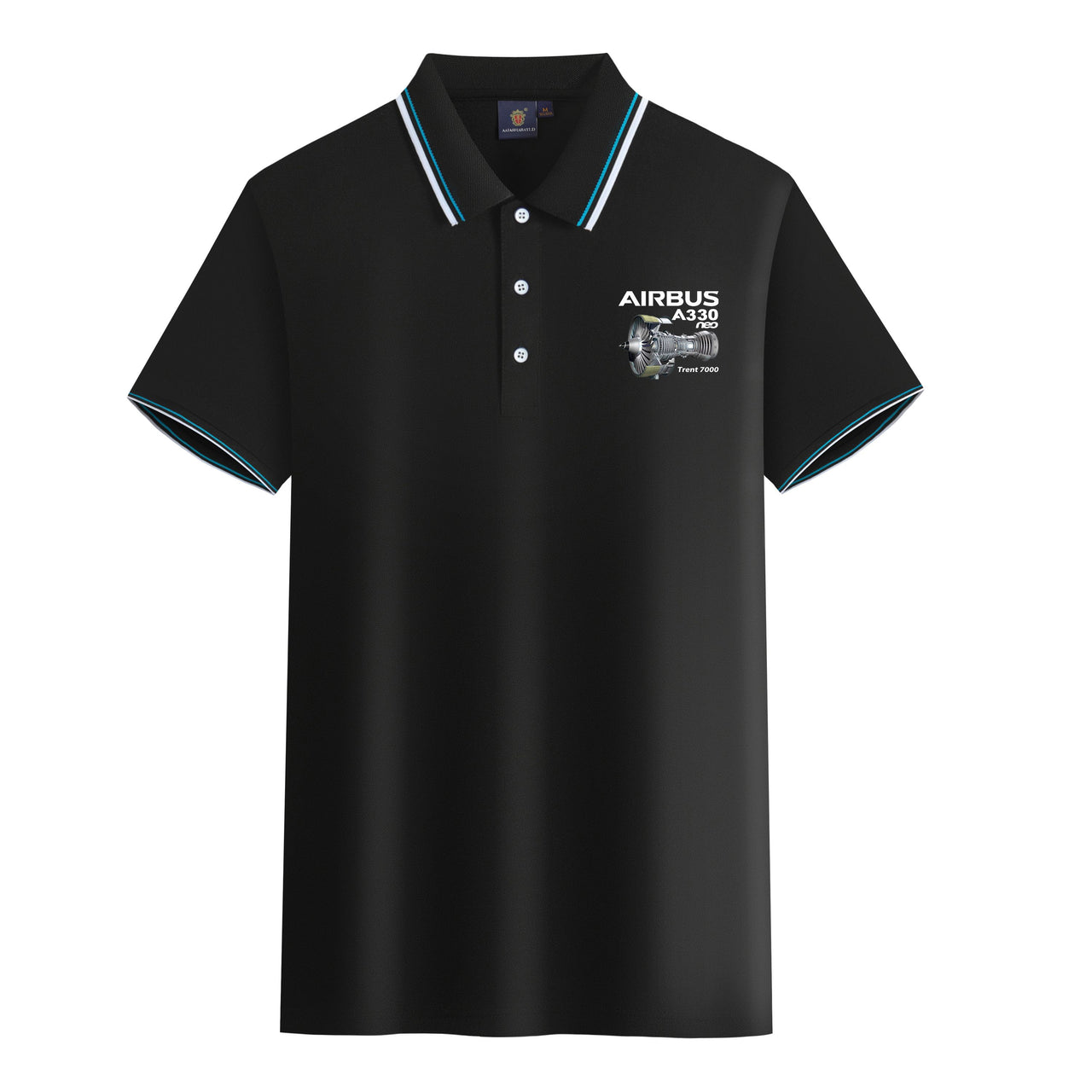 Airbus A330neo & Trent 7000 Designed Stylish Polo T-Shirts