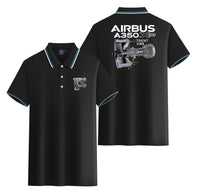 Thumbnail for Airbus A350 & Trent Wxb Engine Designed Stylish Polo T-Shirts (Double-Side)