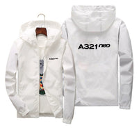 Thumbnail for A321neo & Text Designed Thin Windbreaker Jackets
