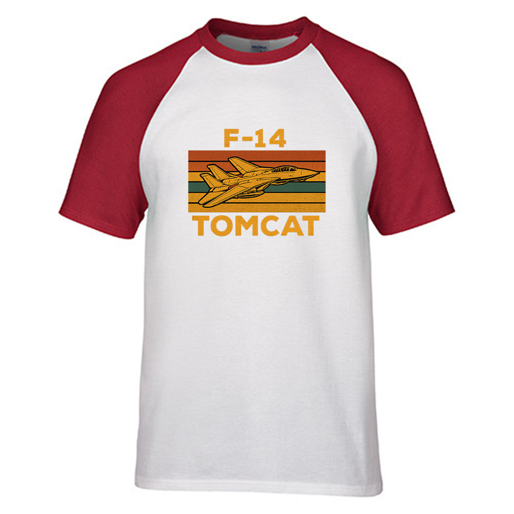 Retro F-14 TOMCAT Designed Raglan T-Shirts
