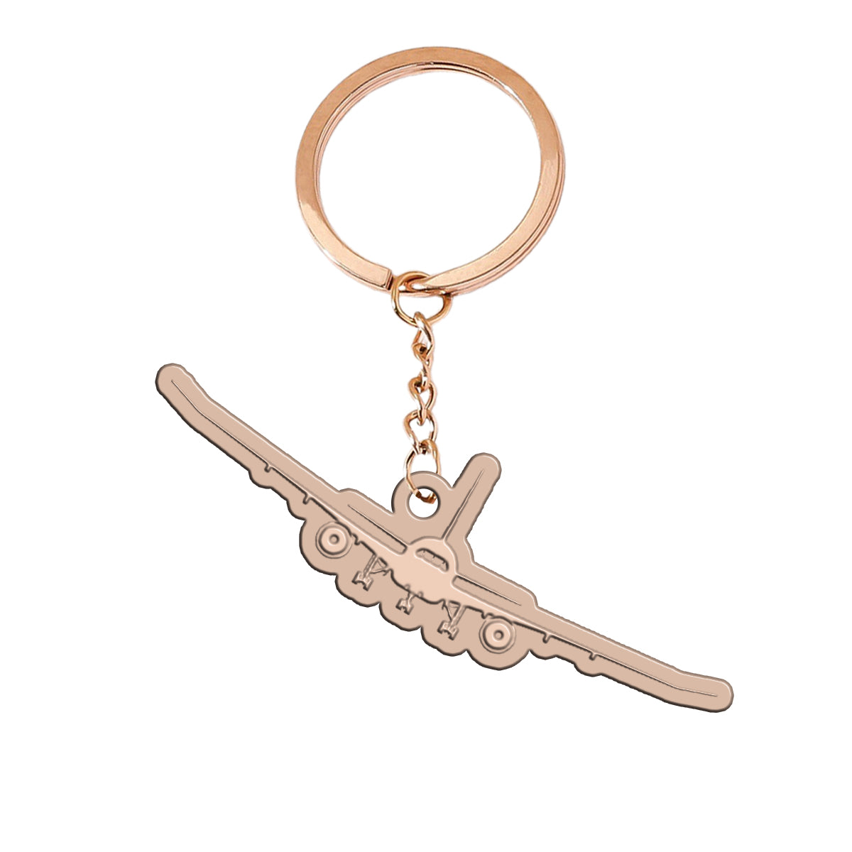 Boeing 787 Silhouette Designed Hollow Key Chains