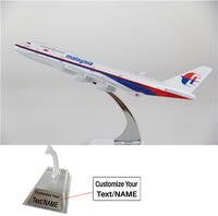 Thumbnail for Malaysia Airways Boeing 747 Airplane Model (16CM) aviation themed 16cm scale model aircraft, diecast metal.