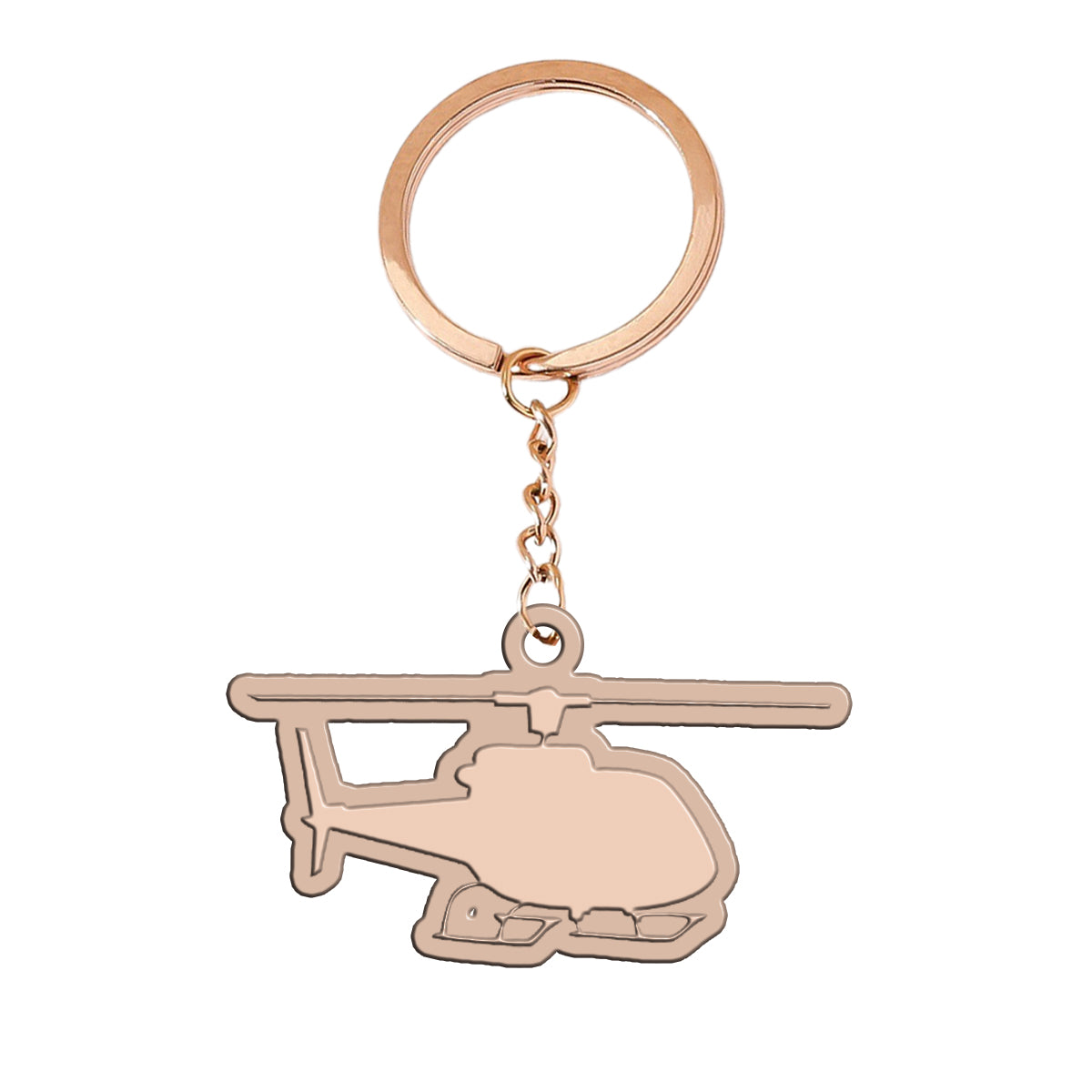 Helicopter Designed Hollow Key Chains