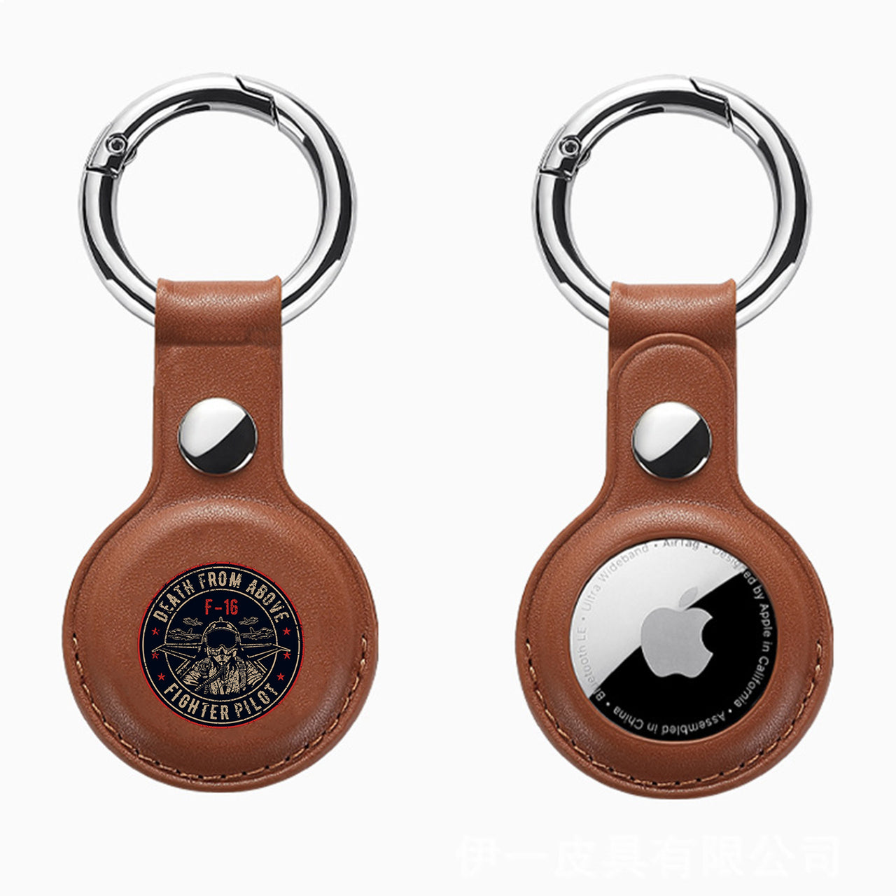 Fighter Jet 16 - Death From Above Design Airtags Leather Cases