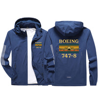 Thumbnail for Retro Boeign 747-8 Design Sport & Running Jackets